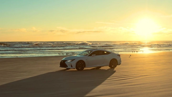 20205 Lexus RC&nbsp;on the beach