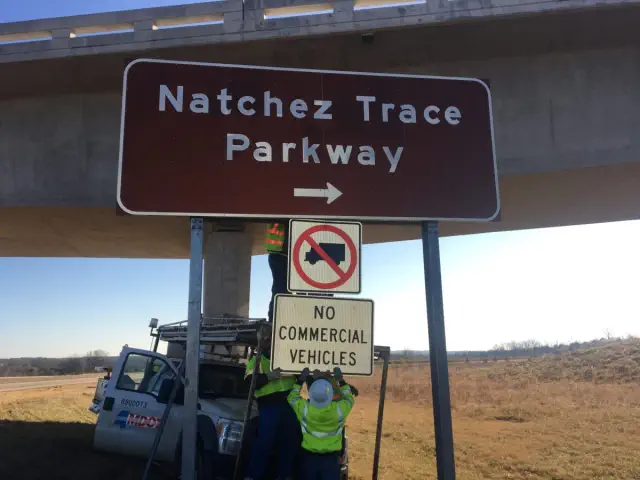 Parkway rangers working to keep 18-wheelers off the Trace