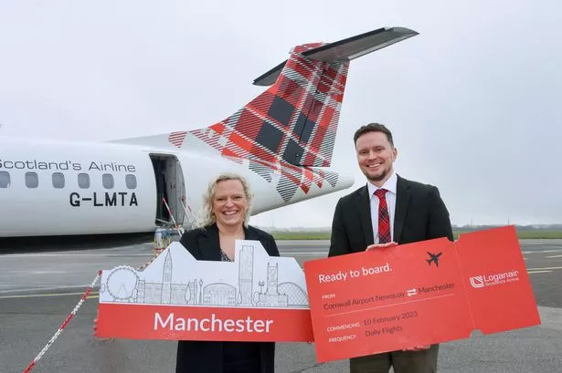 Loganair brings back Newquay to Manchester flights a month early after Flybe demise