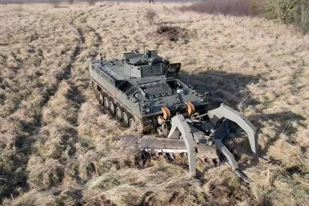 Pearson Engineering works on robot mine sweeper being trialled by British Army