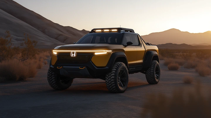 AI-generated Honda Motor Co., Ltd. Pickup Truck Render