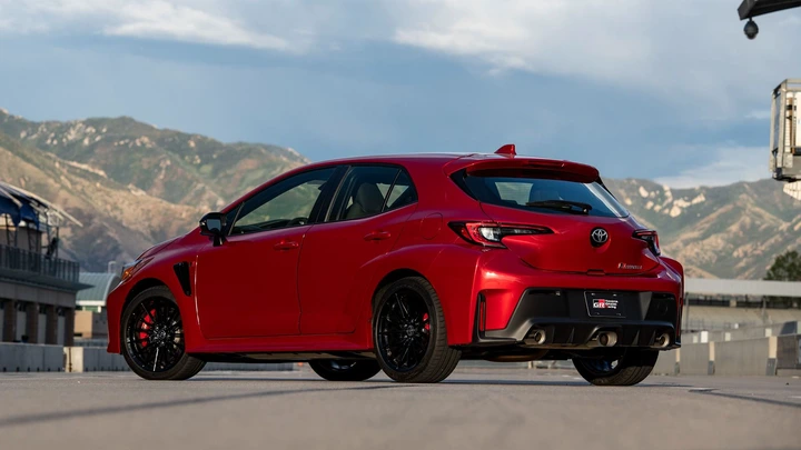 2024 Toyota GR Corolla 3/4 rear view