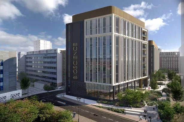 CGI shows how bioscience innovation facility in Nottingham Island Quarter would look